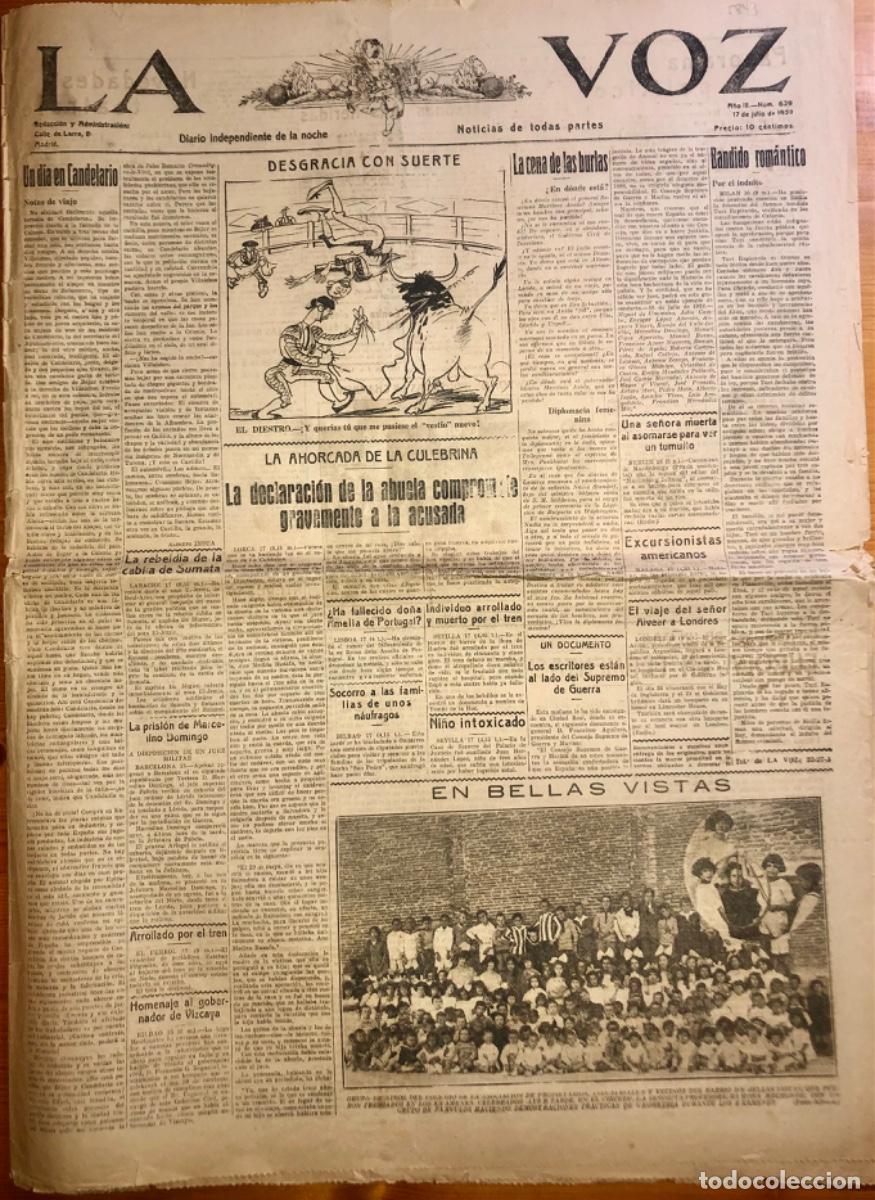 Coleccionismo de Revistas y Peri&oacute;dicos: LA VOZ- DIARIO INDEPENDIENTE DE LA NOCHE- MADRID 1929