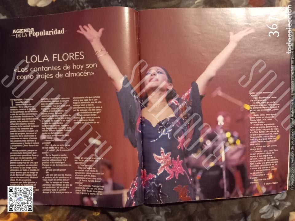 Coleccionismo de revistas y peri&oacute;dicos: lola flores