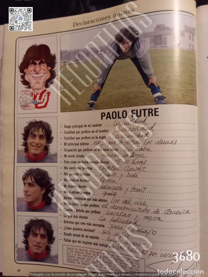 Coleccionismo de revistas y peri&oacute;dicos: paolo futre