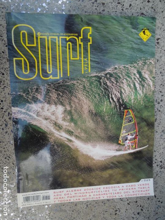 Coleccionismo de Revistas y Peri&oacute;dicos: SURF A VELA REVISTA DE WINDSURFING N&ordm; 225- ABC DEL WINDSURFING - VER INDICE