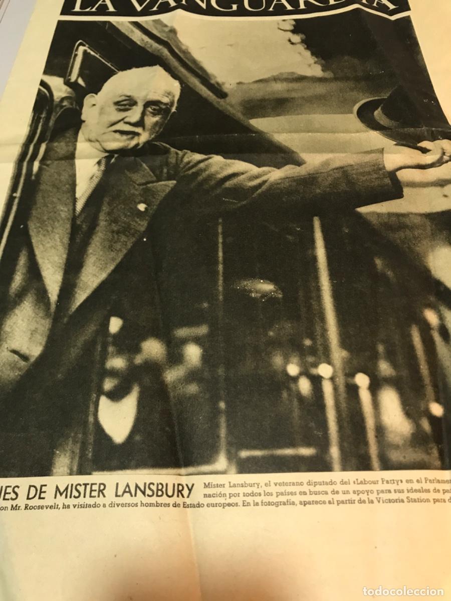 Coleccionismo de Revistas y Peri&oacute;dicos: LA VANGUARDIA. 15 julio 1937. Mister Lansbury. Vuelta a Francia. Barcelona ciudad alegre. Lister