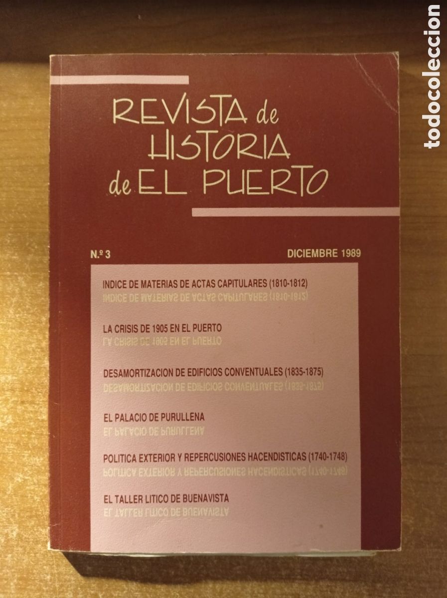 Collection Magazines and Newspapers: Revista de Historia de El Puerto, n&ordm; 3, Diciembre 1989