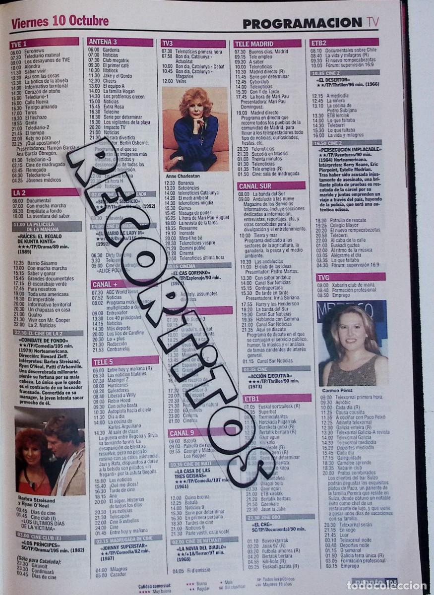 Coleccionismo de Revistas y Peri&oacute;dicos: barbra streisand RYANA ONEAL ANNE CHARLESTON carmen perez