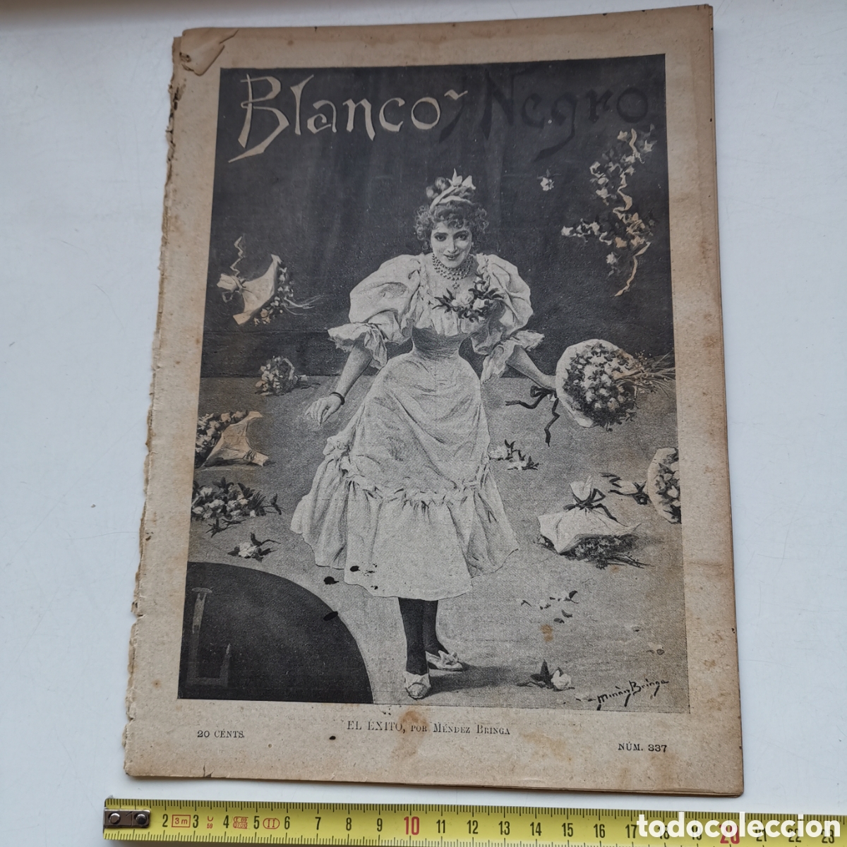 Collezionismo di Riviste e Giornali: Revista Blanco y negro n&ordm;339 de 1897 especial Temporada Teatral, Teatro Espa&ntilde;ol, Mar&iacute;a Guerrero