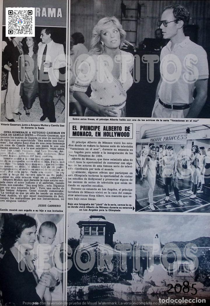 Coleccionismo de revistas y peri&oacute;dicos: vacaciones en el mar alberto de monaco camilo sesto amparo mu&ntilde;oz miss universo maximo valverde