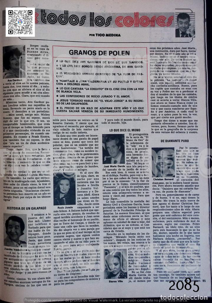 Coleccionismo de Revistas y Peri&oacute;dicos: rocio jurado blanca villa juanito valderrama ava gardner jose maria garcia