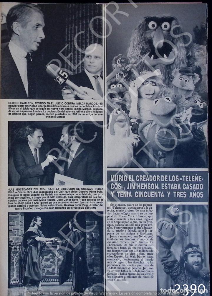 Colecionismo de Revistas e Jornais: jim henson the muppets los tele&ntilde;ecos george hamilton