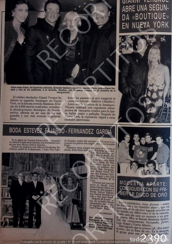 Colecionismo de Revistas e Jornais: SYLVESTER STALLONE gianni versace modestia aparte