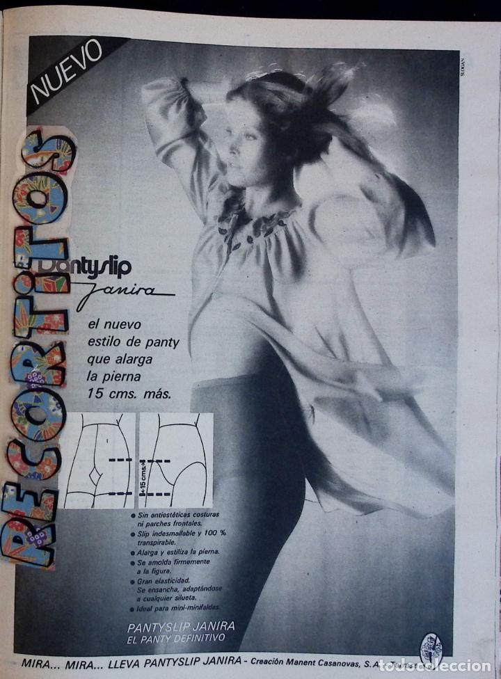 Collezionismo di Riviste e Giornali: ANUNCIO LENCERIA PANTY SLIP JANIRA