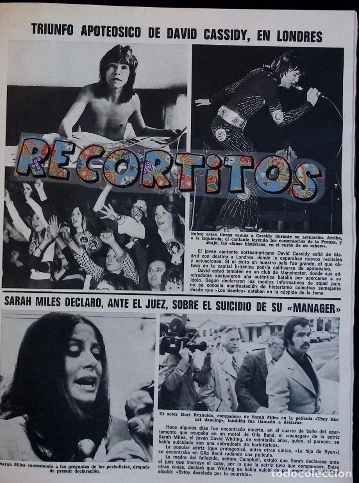 Collezionismo di Riviste e Giornali: DAVID CASSIDY SARAH MILES BURT REYNOLDS