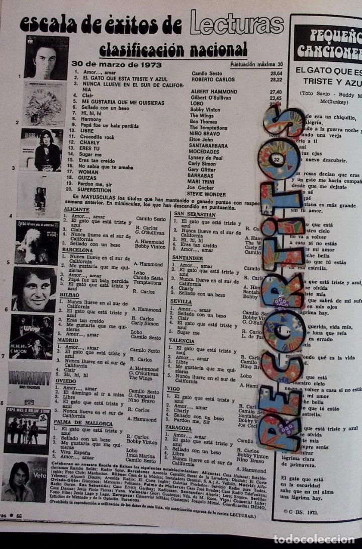 Coleccionismo de revistas y peri&oacute;dicos: ESCALA DE EXITOS CAMILO SESTO ALBERT HAMMOND