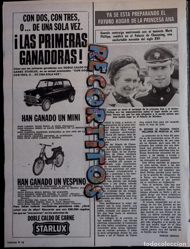 Collectionnisme de Revues et Journaux: LA PRINCESA ANA DE INGLATERRA mark philips mini vespino