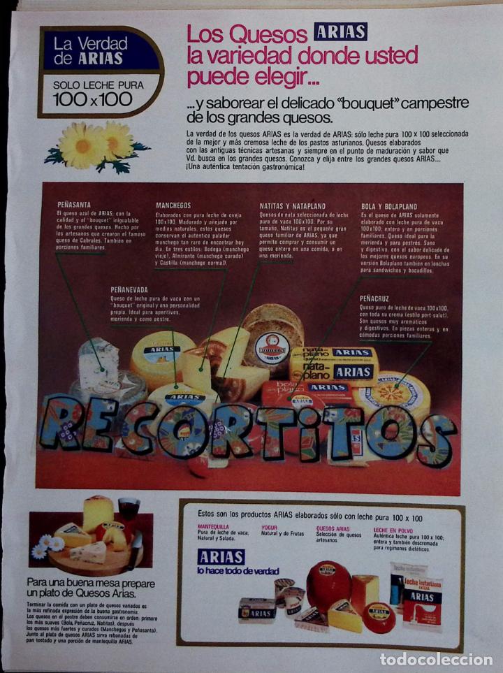 Collectionnisme de Revues et Journaux: anuncio quesos arias