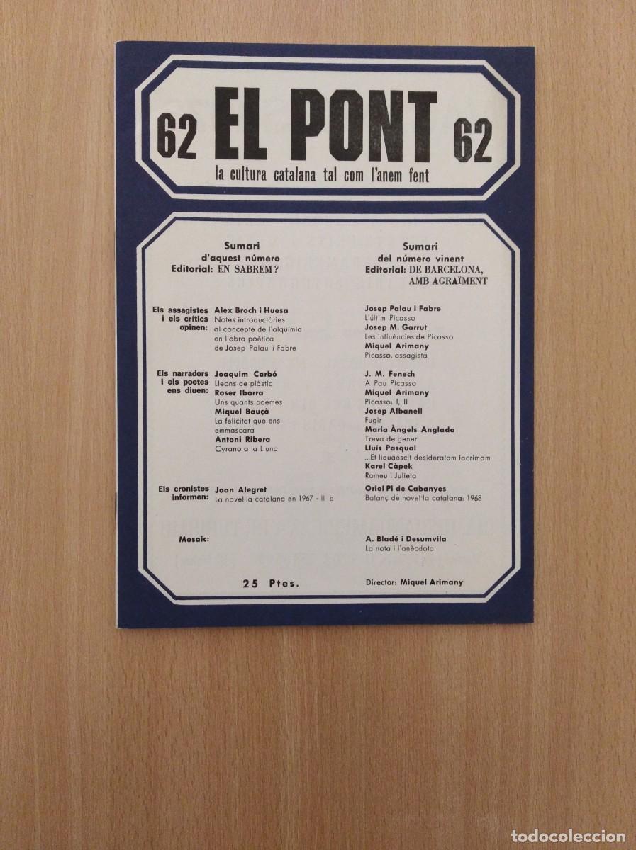 Collezionismo di Riviste e Giornali: REVISTA EL PONT - n&uacute;m. 62