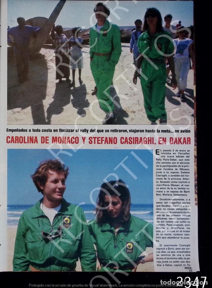 Sammeln von Zeitschriften und Zeitungen: carolina de monaco stefano casiraghi en dakar