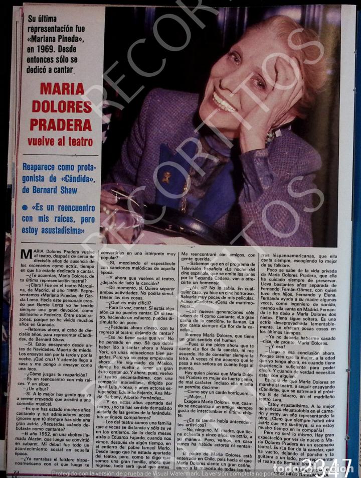 Coleccionismo de Revistas y Peri&oacute;dicos: maria dolores pradera