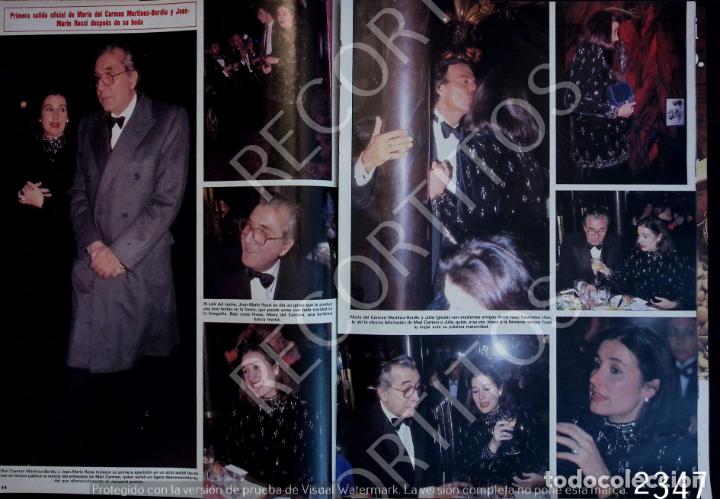 Coleccionismo de Revistas y Peri&oacute;dicos: MARIA DEL CARMEN MARTINEZ BORDIU ROSSI en paris concierto de julio iglesias alfonso de borbon