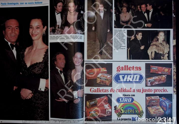 Coleccionismo de Revistas y Peri&oacute;dicos: paola dominguin en paris concierto de julio iglesias alfonso de borbon