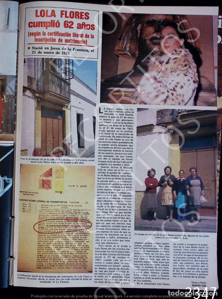 Coleccionismo de revistas y peri&oacute;dicos: LOLA FLORES LA CALLE SOL DE JEREZ DE LA FRONTERA