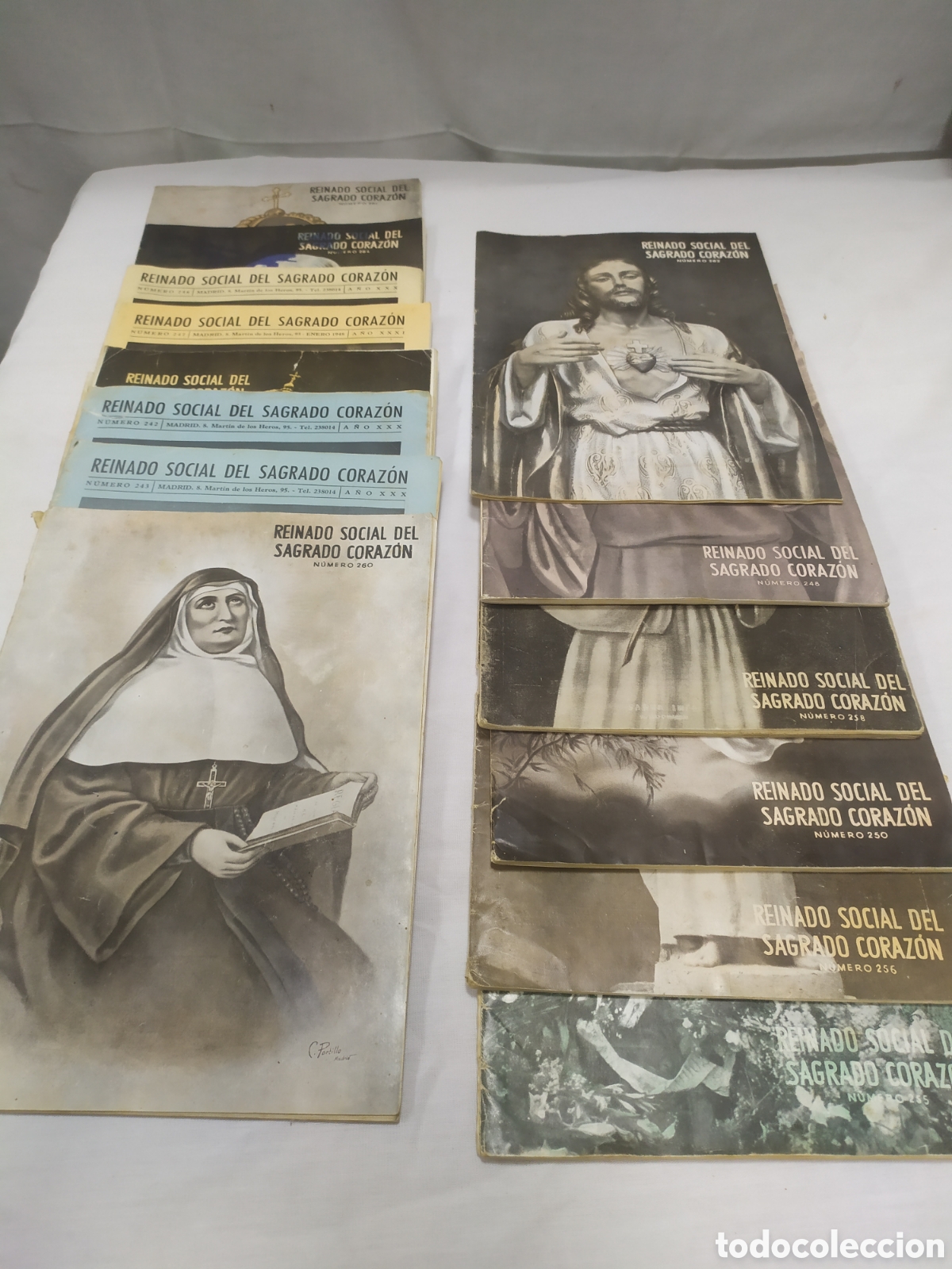 Coleccionismo de revistas y peri&oacute;dicos: Lote 14 n&uacute;meros de la revista Reinado Social del Sagrado Coraz&oacute;n. A&ntilde;os 60