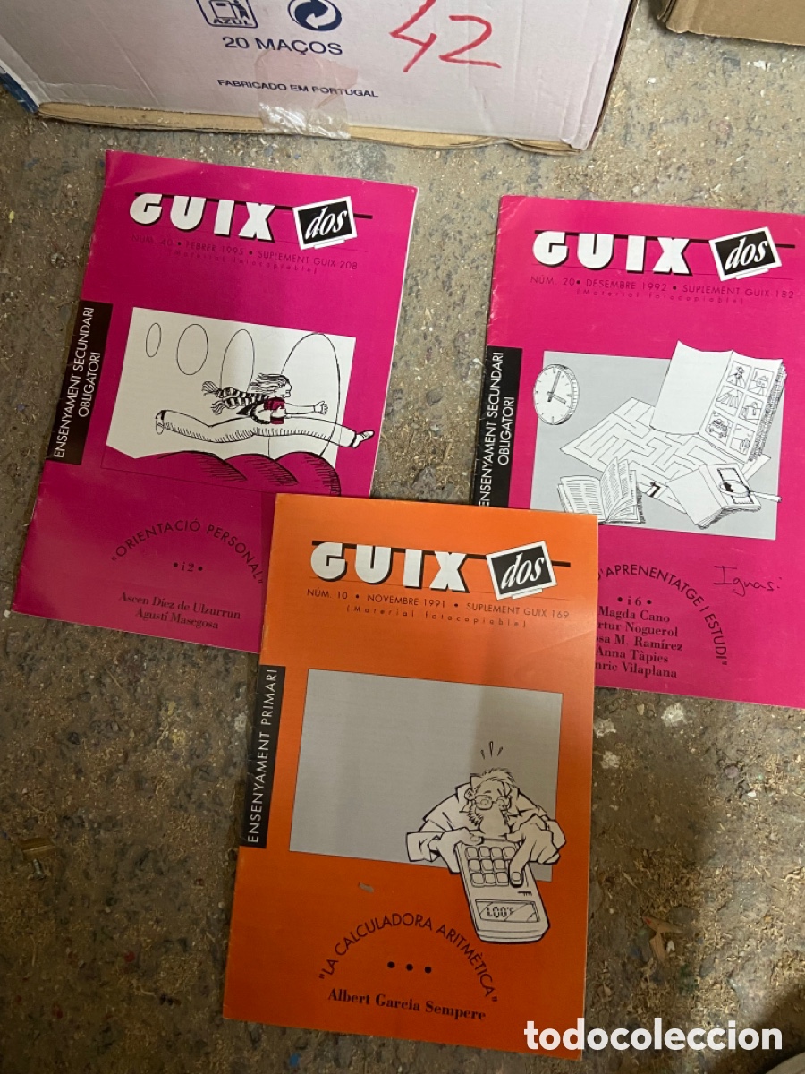 Sammeln von Zeitschriften und Zeitungen: Lote revista guix dos (10, 20 y 40) sempere, tapies, Masegosa. Orientacii personal, calculadora arit