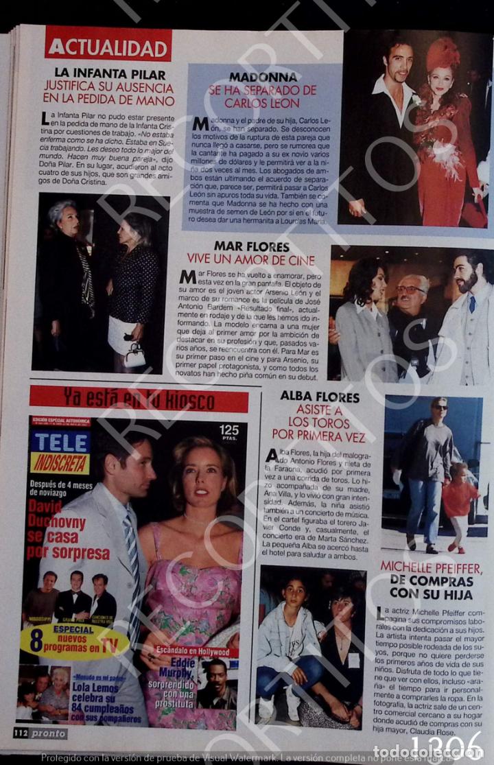 Coleccionismo de Revistas y Peri&oacute;dicos: MADONNA CARLOS LEON DAVID DUCHOVNY ALBA MAR FLORES MICHELLE PFEIFFER