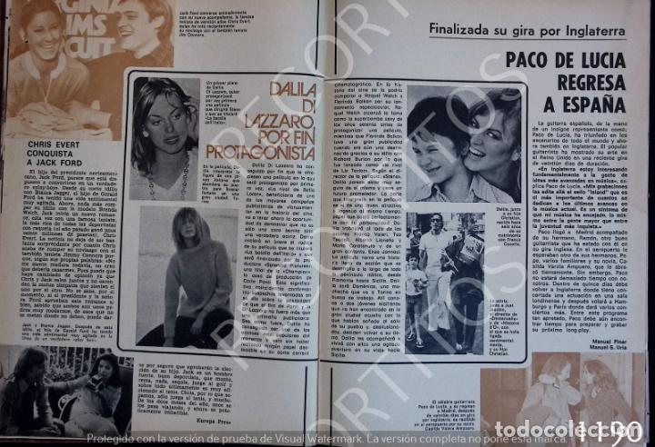 Coleccionismo de revistas y peri&oacute;dicos: DALILA DI LAZZARO JUST JAOCKIN CHRIS EVERT PACO DE LUCIA