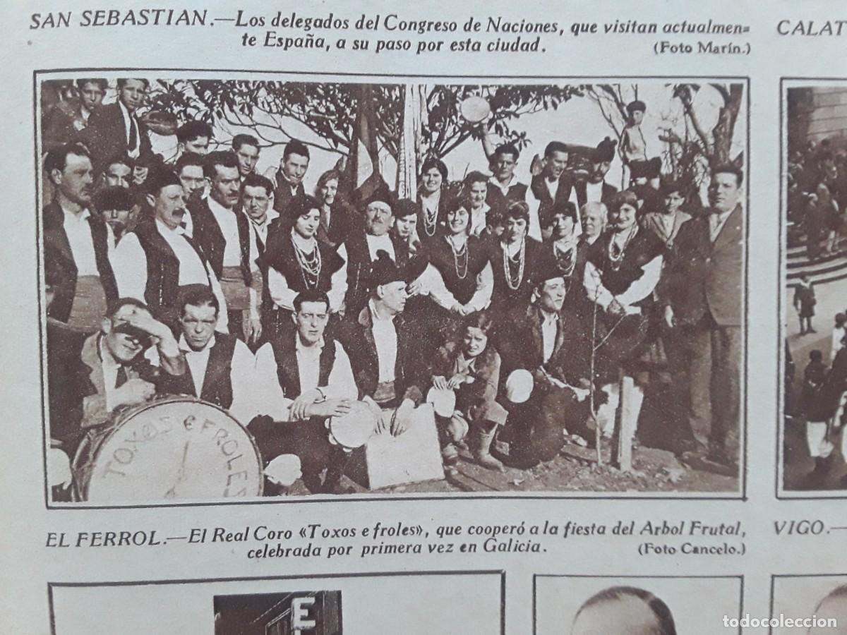 Collection Magazines and Newspapers: EL FERROL REAL CORO TOXOS E FROLES FIESTA DEL ARBOL FRUTAL HOJA REVISTA A&Ntilde;O 1929