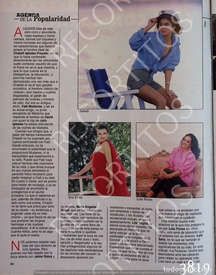 Coleccionismo de revistas y peri&oacute;dicos: CHABELI IGLESIAS LOLA FLORES EVA COBO