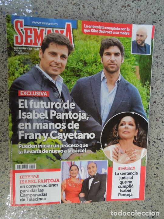 Coleccionismo de Revistas y Peri&oacute;dicos: SEMANA REVISTA N&ordm; 4216- 11-2020 - PANTOJA - FRAN Y CAYETANO