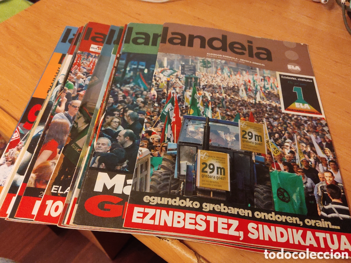 Coleccionismo de revistas y peri&oacute;dicos: Lote de 18 Revistas del Sindicato ELA