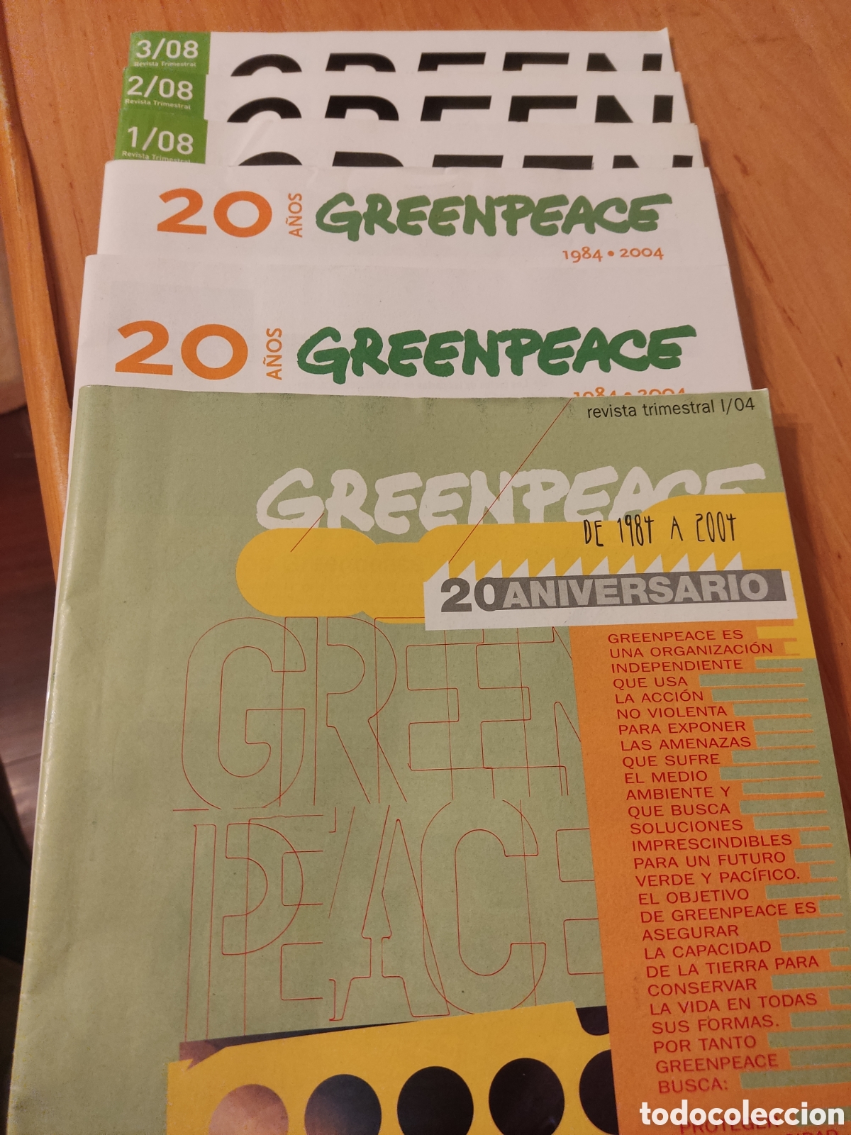 Coleccionismo de revistas y peri&oacute;dicos: Lote 6 Revistas Greenpeace