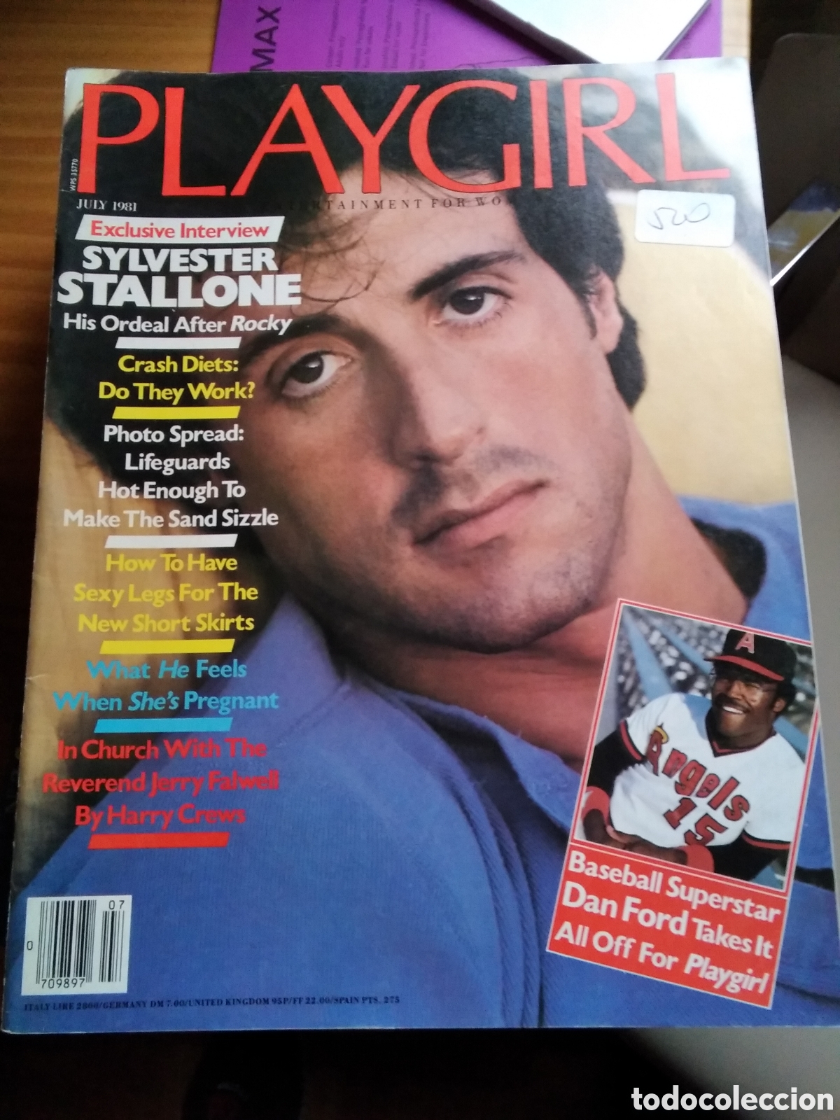 Coleccionismo de Revistas y Peri&oacute;dicos: Playgirl americano revista desnudos masculinos 1981 julio silvester stallone