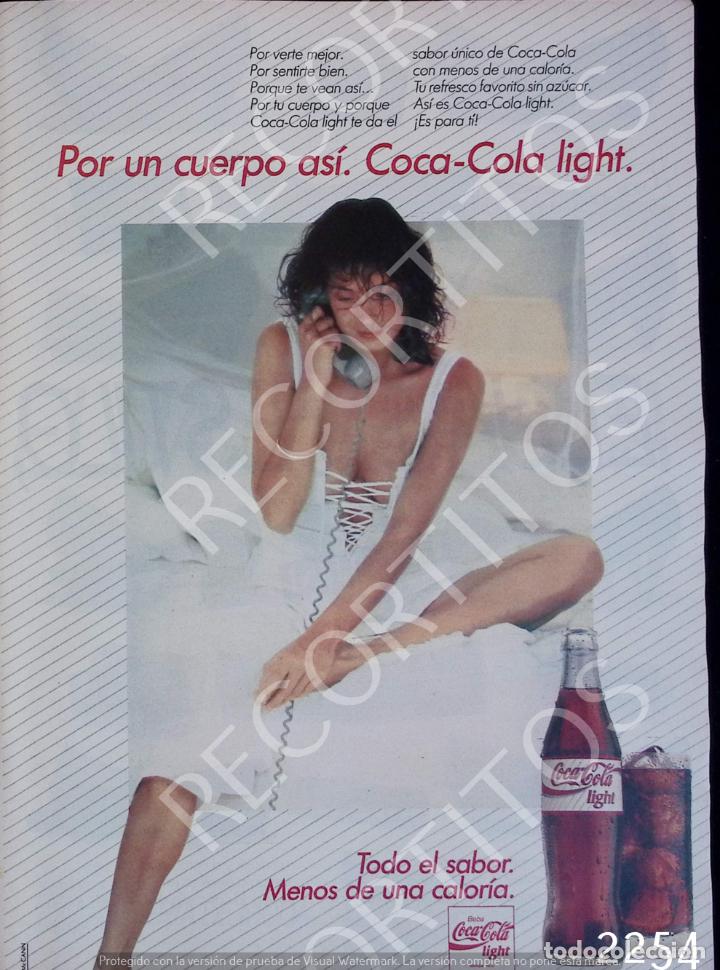 Coleccionismo de revistas y peri&oacute;dicos: ANUNCIO COCA COLA LIGHT
