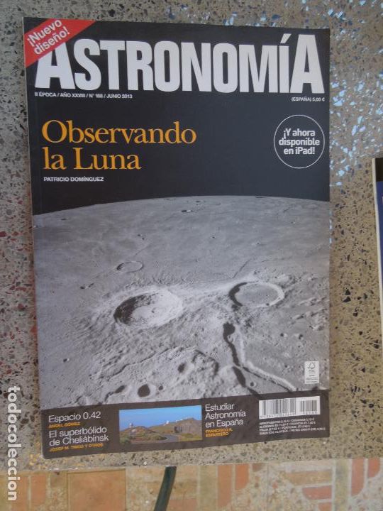 Colecionismo de Revistas e Jornais: ASTRONOMIA REVISTA N&ordm; 168- JUNIO 2013- OBSERVANDO LA LUNA