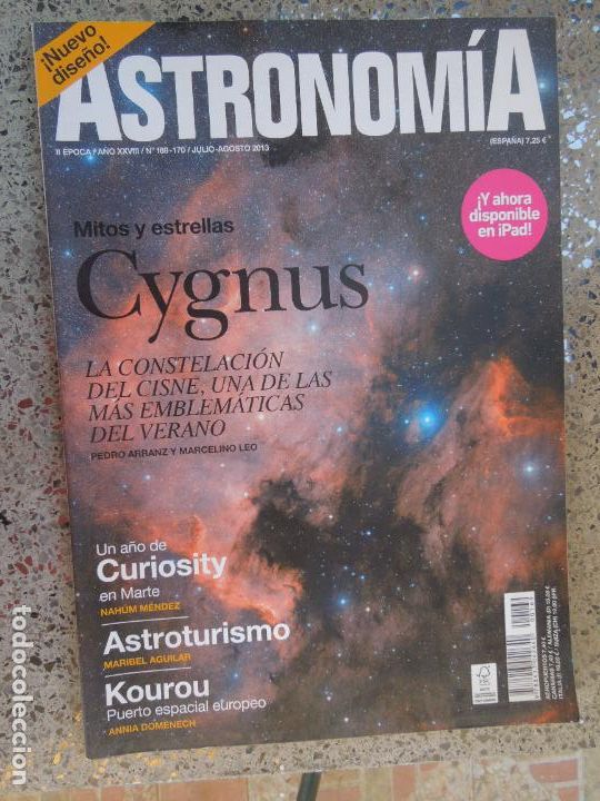 Colecionismo de Revistas e Jornais: ASTRONOMIA REVISTA N&ordm; 169-170- JULIO- AGOSTO -2013 - MITOS Y ESTRELLAS CYGNUS