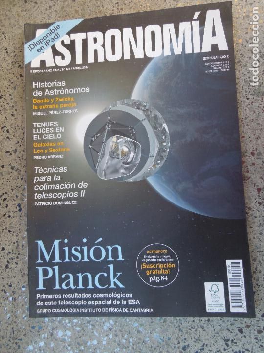 Colecionismo de Revistas e Jornais: ASTRONOMIA REVISTA N&ordm; 178- ABRIL -2014- MISION PLANCK - HISTORIAS DE ASTRONOMOS