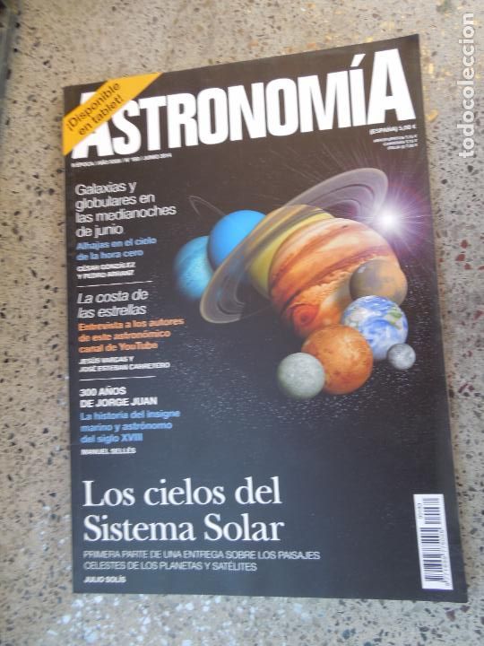 Colecionismo de Revistas e Jornais: ASTRONOMIA REVISTA N&ordm; 180- JUNIO 2014- LOS CIELOS DEL SISTEMA SOLAR