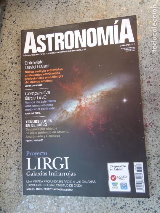 Colecionismo de Revistas e Jornais: ASTRONOMIA REVISTA N&ordm; 184- OCTUBRE 2014- PROYECTO LIRGI