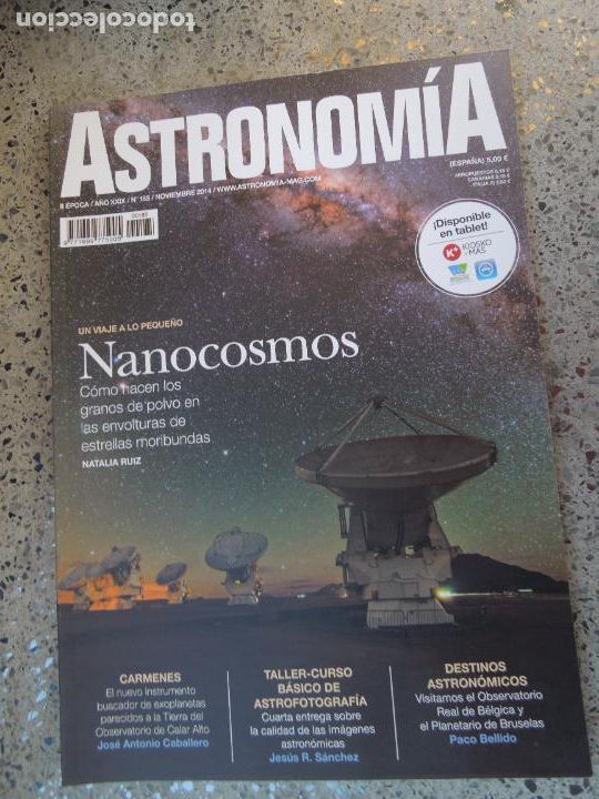 Colecionismo de Revistas e Jornais: ASTRONOMIA REVISTA N&ordm; 185- NOVIEMBRE 2014- NANOCOSMOS