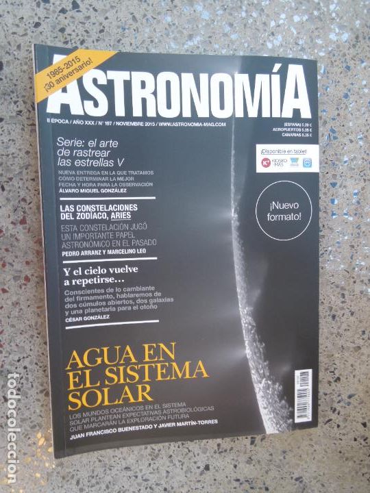 Collection Magazines and Newspapers: ASTRONOMIA REVISTA N&ordm; 197- NOVIEMBRE 2015- AGUA EN EL SISTEMA SOLAR