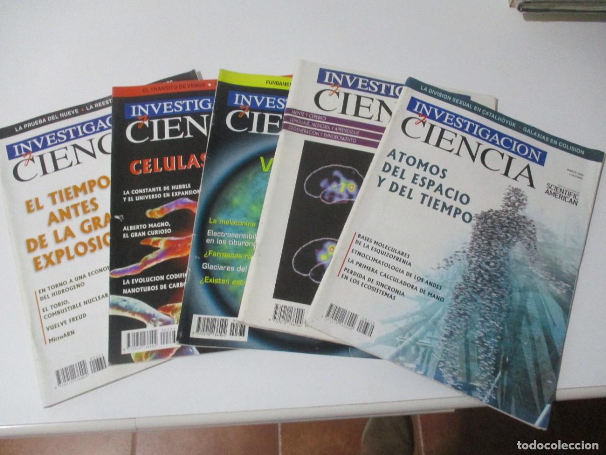 Coleccionismo de Revistas y Peri&oacute;dicos: INVESTIGACI&Oacute;N Y CIENCIA Lote de 5 revistas W16251