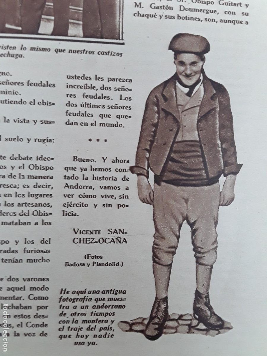 Collezionismo di Riviste e Giornali: REPUBLICA ANDORRA SAN JULIAN LORIA VIRGEN MARITXELL ANDORRANO SELLOS ESPA&Ntilde;OLES 3 HOJAS A&Ntilde;O 1929