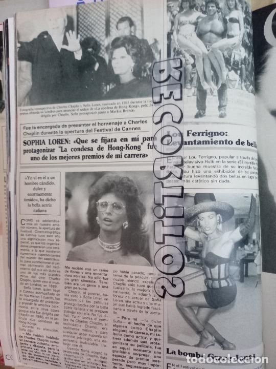 Coleccionismo de Revistas y Peri&oacute;dicos: LOU FERRIGNO HULK GRACE JONES SOFIA LOREN SOPHIA