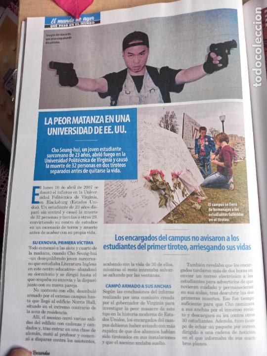 Coleccionismo de revistas y peri&oacute;dicos: 2007 MATANZA EN UNA UNIVERSIDAD DE EEUU