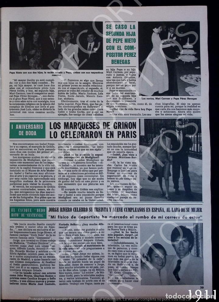 Coleccionismo de Revistas y Peri&oacute;dicos: PEPE NIETO JORGE RIVERO CENTENNIAL ISABEL PREYSLER