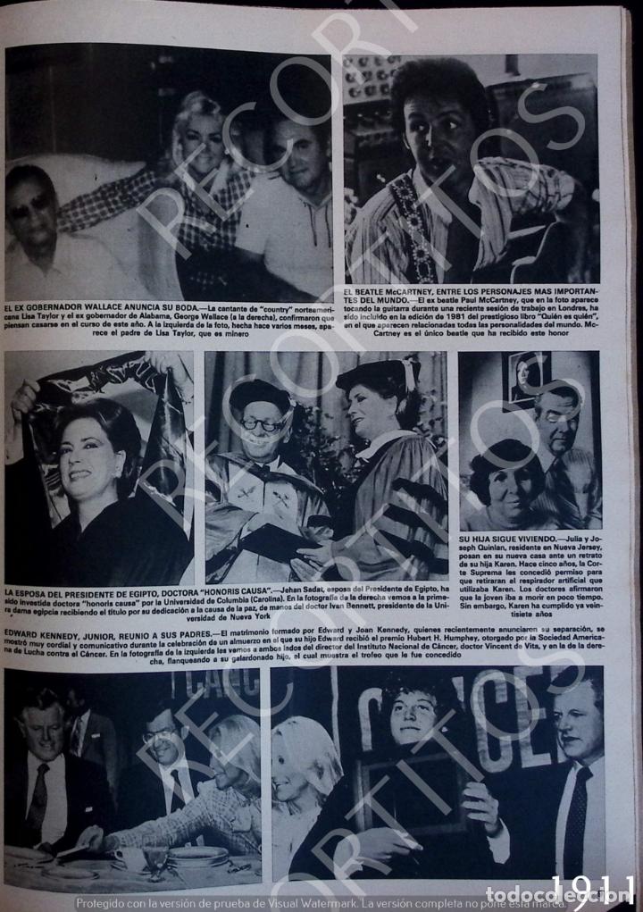 Coleccionismo de Revistas y Peri&oacute;dicos: LISA TAYLOR WALLACE PAUL MCCARTNEY JOHAN SADAT EDWARD JOAN KENNEDY
