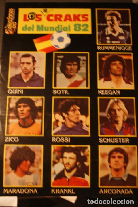 Coleccionismo de Revistas y Peri&oacute;dicos: HOJA ADHESIVA LOS CLAKS DEL MUNCIAL FUTBOL 82 ORIGINAL QUINI MARADONA SCHUSTER ARCONADA