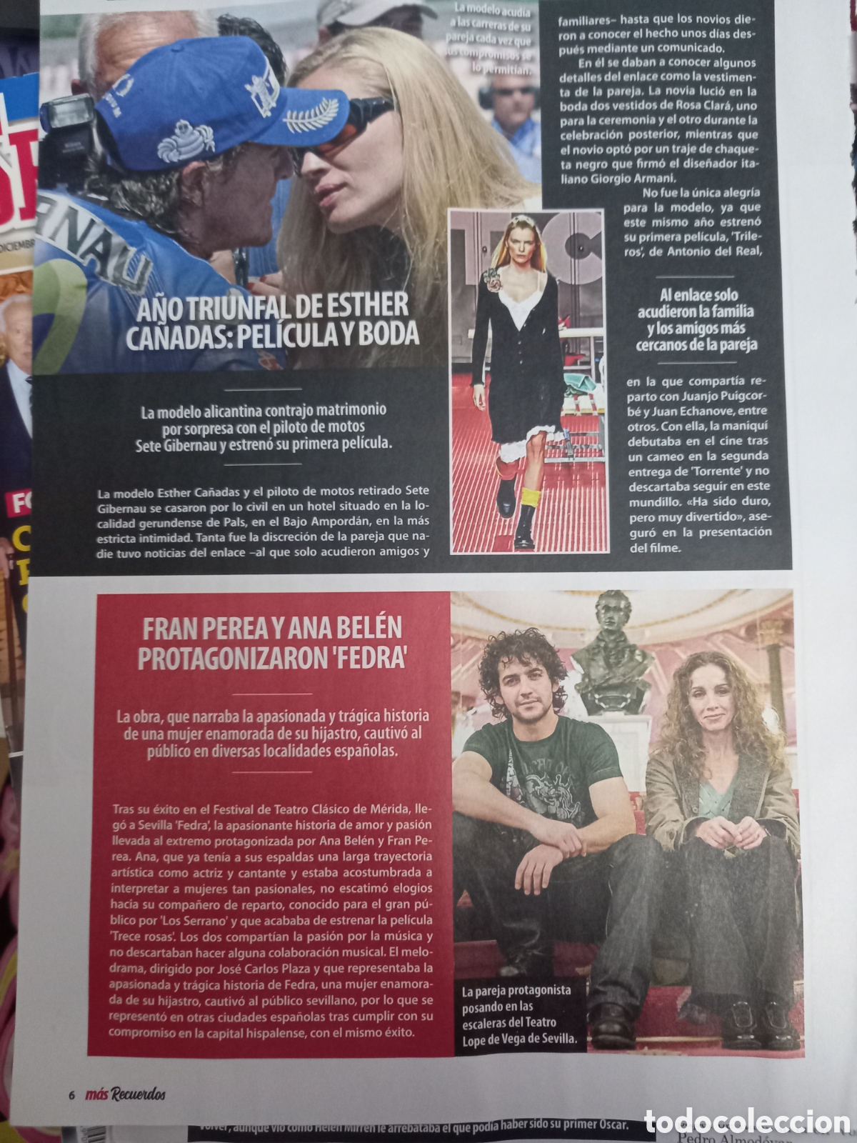 Coleccionismo de Revistas y Peri&oacute;dicos: ESTHER CA&Ntilde;ADAS SETE GOBERNAU ANA BELEN FRAN PEREA