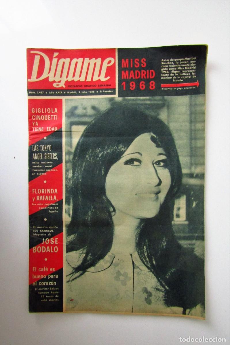 Coleccionismo de Revistas y Peri&oacute;dicos: D&iacute;game Rotativo gr&aacute;fico semanal. N&ordm; 1487 A&ntilde;o XXIX. Madrid 2 Julio 1968.